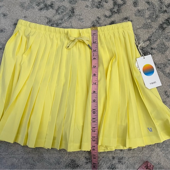 Vuori Clementine Skort Women's S Yellow Golf Tennis Pickleball Skort Athleisure - Picture 6 of 6